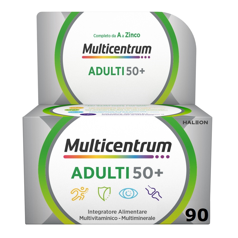 Multicentrum Select 50+ Integratore Alimentare Multivitaminico Multiminerale Vitamina B Calcio 90 Compresse